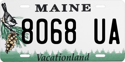 ME license plate 8068UA