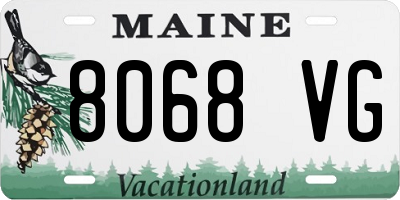 ME license plate 8068VG