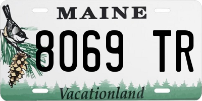 ME license plate 8069TR