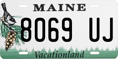 ME license plate 8069UJ