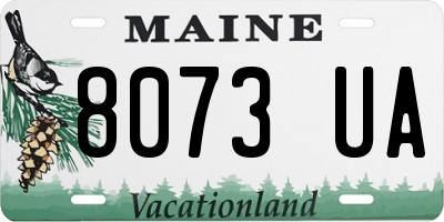 ME license plate 8073UA