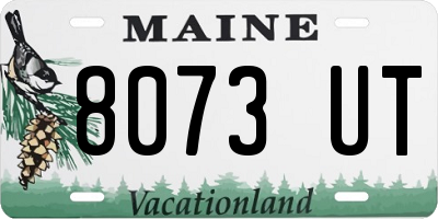 ME license plate 8073UT