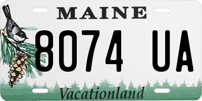 ME license plate 8074UA