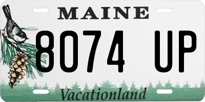 ME license plate 8074UP