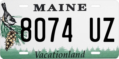 ME license plate 8074UZ