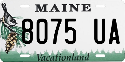 ME license plate 8075UA