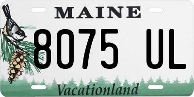 ME license plate 8075UL