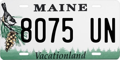 ME license plate 8075UN