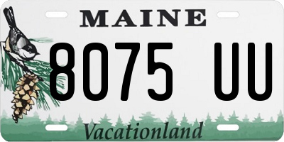 ME license plate 8075UU