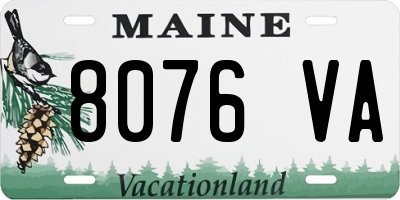 ME license plate 8076VA