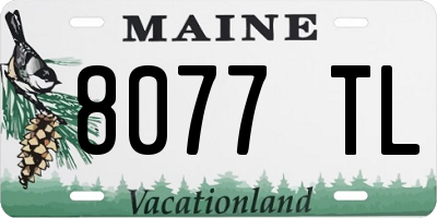 ME license plate 8077TL