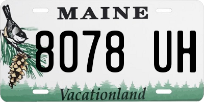 ME license plate 8078UH