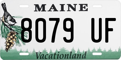 ME license plate 8079UF