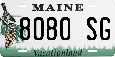 ME license plate 8080SG