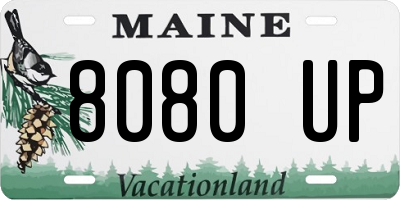 ME license plate 8080UP