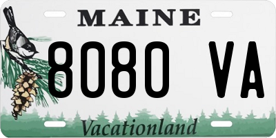 ME license plate 8080VA