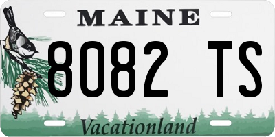 ME license plate 8082TS