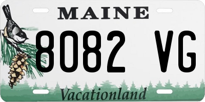 ME license plate 8082VG