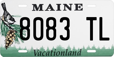 ME license plate 8083TL