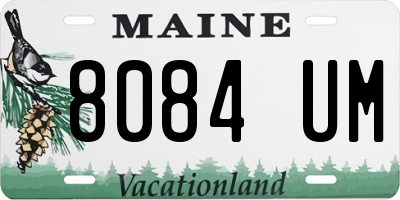 ME license plate 8084UM