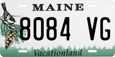 ME license plate 8084VG