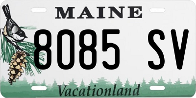 ME license plate 8085SV