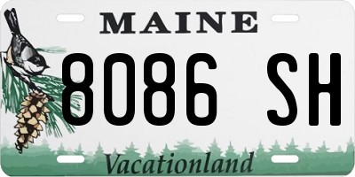ME license plate 8086SH