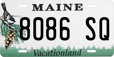 ME license plate 8086SQ