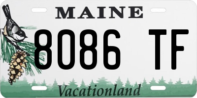 ME license plate 8086TF