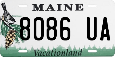 ME license plate 8086UA