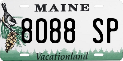 ME license plate 8088SP