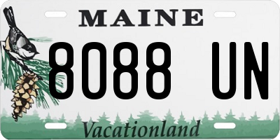 ME license plate 8088UN