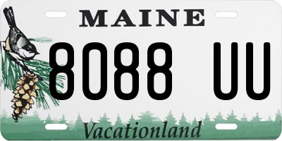 ME license plate 8088UU