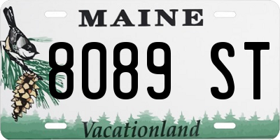 ME license plate 8089ST