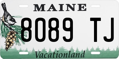 ME license plate 8089TJ