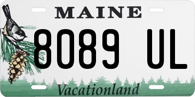 ME license plate 8089UL