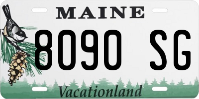 ME license plate 8090SG