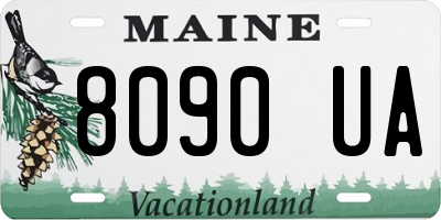 ME license plate 8090UA