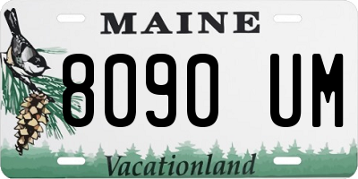 ME license plate 8090UM
