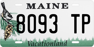 ME license plate 8093TP