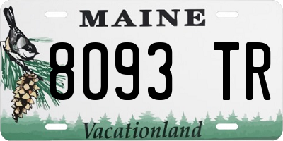 ME license plate 8093TR
