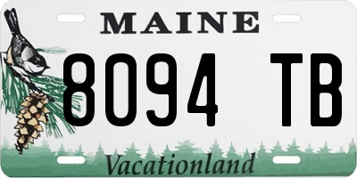 ME license plate 8094TB