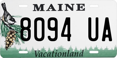 ME license plate 8094UA