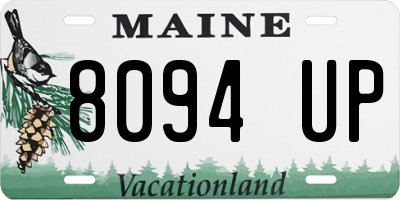 ME license plate 8094UP