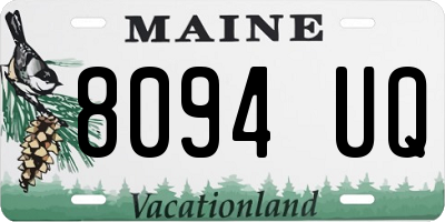 ME license plate 8094UQ