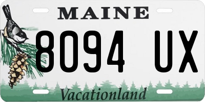 ME license plate 8094UX