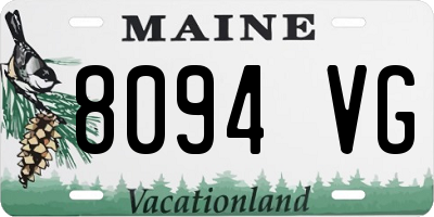 ME license plate 8094VG