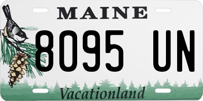 ME license plate 8095UN