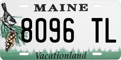 ME license plate 8096TL
