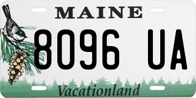 ME license plate 8096UA